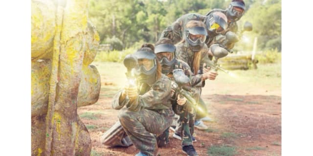 Twelve Open Play Passes for Admission Gun & Mask Rental(Paintballs and Air not Included)