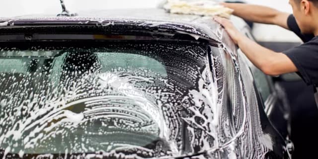 One Bronze Package Car Wash w/ Spray Wax Protection & Interior Light Vacuum & Detailing