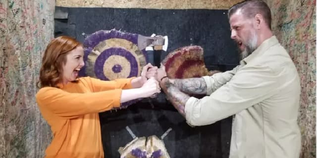 Two People: 30 Minute Axe and Spear Throwing Session (Valid Monday - Thursday)