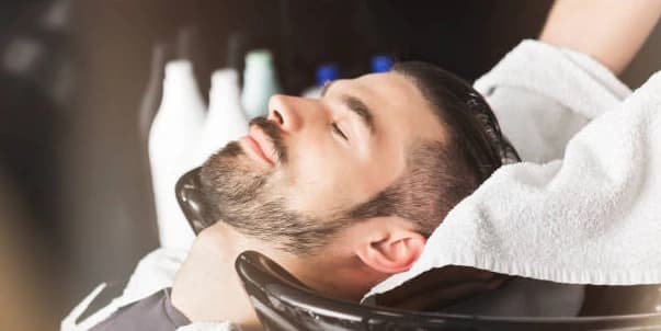 One Men's Haircut with HotTowel Face Shave