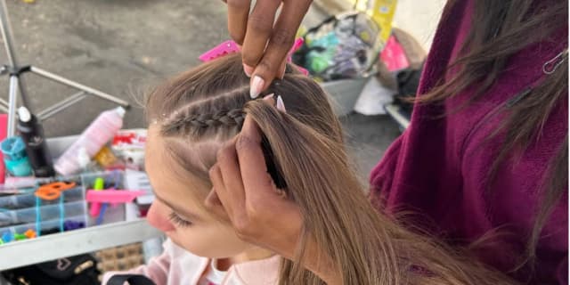 4 Hours of Event or Party Braiding - Typically Six to Twelve People Braided Total - Includes All Necessary Equipment & Set Up (Chair, Table, Tent & Supplies)