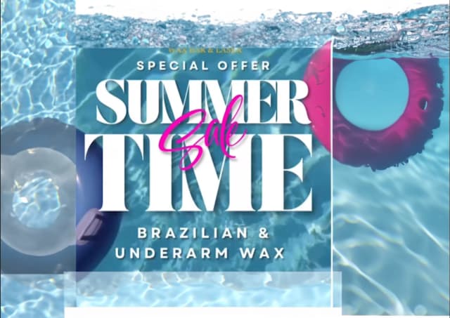 Brazilian & Underarm Wax for $72 ($87 value)
