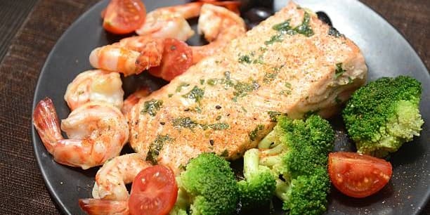 Triad of Flavor - 6oz NY Strip, 6oz Chicken & 6 Garlic Shrimp