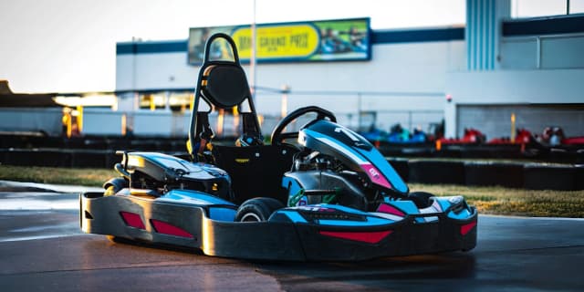 2 People: Euro High Speed Go Kart Race + $5 Video Arcade Credits + Large Fountain Drink, valid Any Day