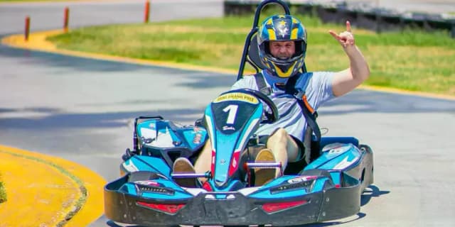 4 People: Euro High Speed Go Kart Race + $5 Video Arcade Credits + Large Fountain Drink, valid Any Day