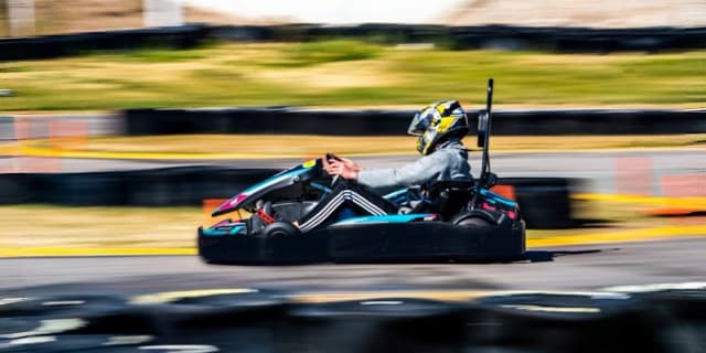 3 People: Euro High Speed Go Kart Race + $5 Video Arcade Credits + Large Fountain Drink, valid Any Day