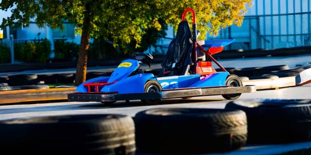 2 People: Euro High Speed Go Kart Race + $5 Video Arcade Credits + Large Fountain Drink, valid Monday - Thursday