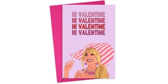 R is for Robo Barbie Valentine's Day Card