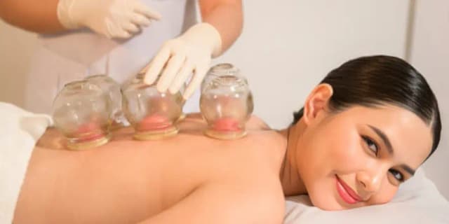 60 Minute Combo Massage - 30 Min Foot and 30 Min Body Massage with Hot Stones (Includes Organic Aroma Oil and Cupping) (Valid M-Th)