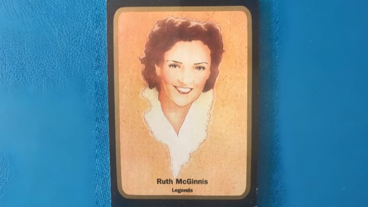 Ruth McGinnis Pro Billiard Tour Card