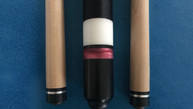 Karl Mayer Custom Cue w/Red Rings one shaft