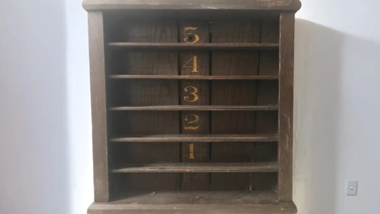 Antique Pool Ball Wall Rack