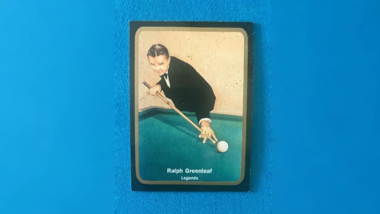 Ralph Greenleaf Pro Billiard Tour Card